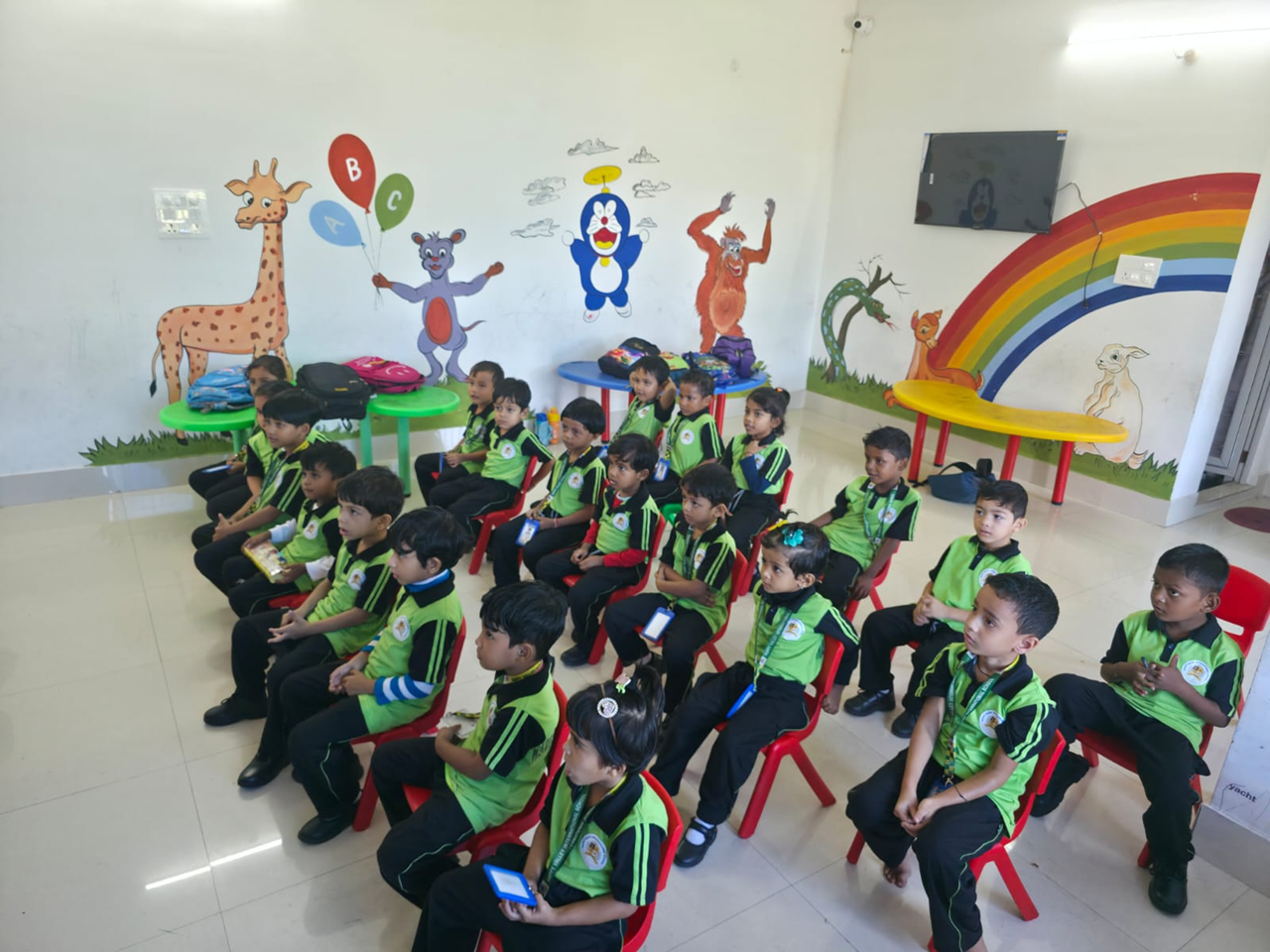Students studying